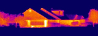 thermal imaging of house