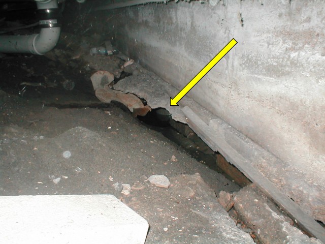Foundation piers work not completed.